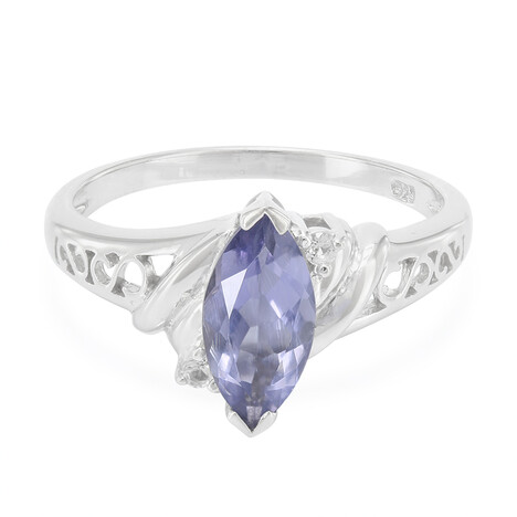 Madagaskar-Iolith-Silberring