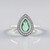 Anello in argento con Smeraldo Russo