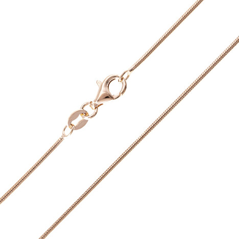 Silber-Schlangenkette - 4,2 g - 50 cm - rosévergoldet