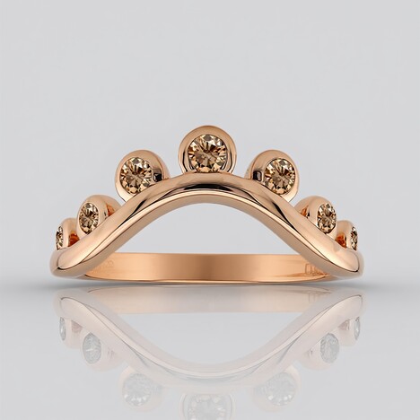 Bague en or et Diamant rose de France SI1 d'Argyle  (Annette)