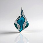 Pendentif en argent et Zircon (SAELOCANA)