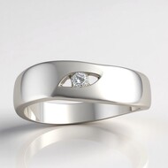 Anillo en plata con Diamante I1 (G) (Annette)