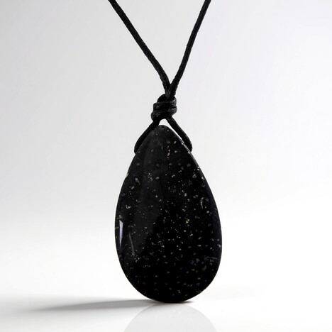Collana con Legno di Palma Pietrificato (Bali Barong)