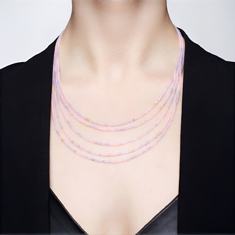 Collar en plata con Berilo fantasía