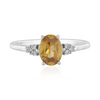 Bague en argent et Zircon mandarine