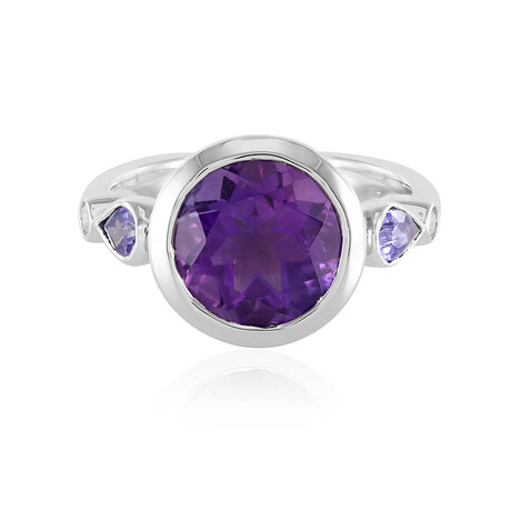 Sibirischer Amethyst-Silberring (Adela Silber)