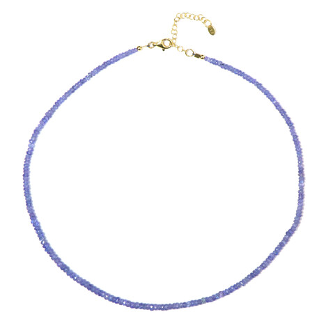 Tansanit-Silberhalskette