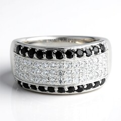 Anello in argento con Spinello Nero