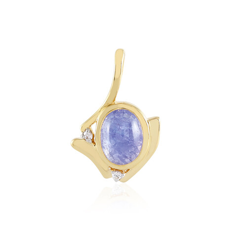 Tansanit-Silberanhänger