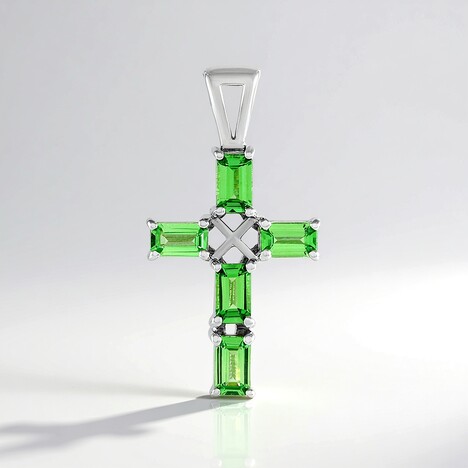 Ciondolo in argento con Lemshuku Tsavorite