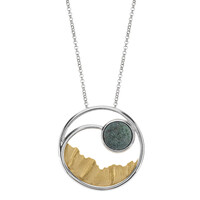 Fuchsit-Silbercollier