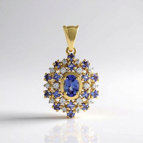 Ciondolo in oro con Tanzanite