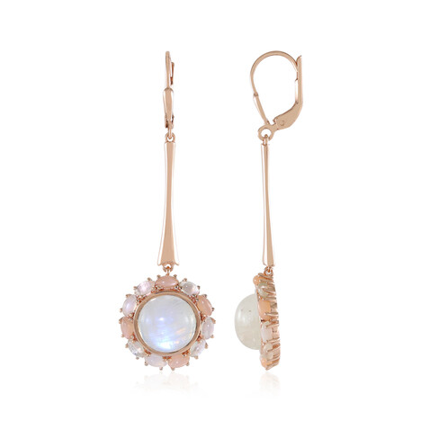 Pendientes en plata con Piedra de luna azul (KM by Juwelo)