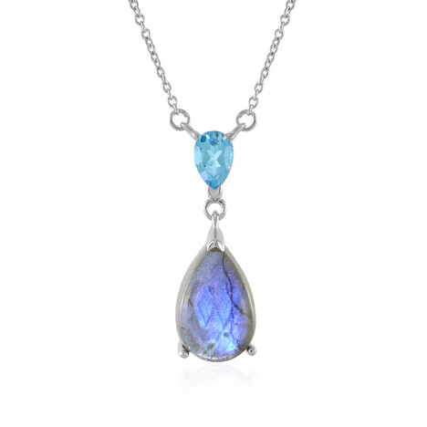 Collana in argento con Labradorite