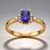 Bague en or et Tanzanite AAA
