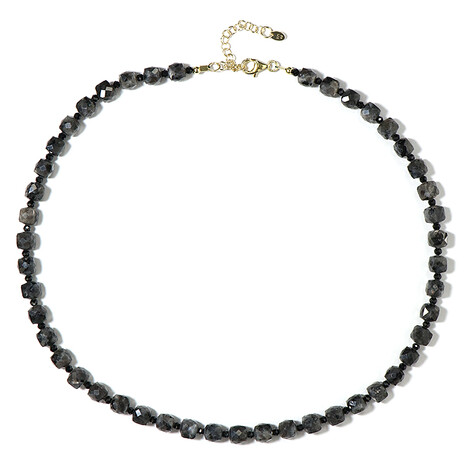 Larvikit-Silberhalskette