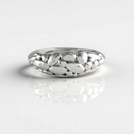 Anello in argento con Zircone (SAELOCANA)