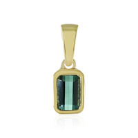 Pendentif en argent et Tourmaline verte de Benedito (Adela Silber)