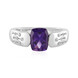 Uruguay-Amethyst-Silberring (de Melo)