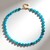 Collana in argento con Quarzo Blu Caraibico