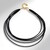 Collana in argento con Spinello Nero