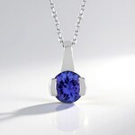 Collana in oro con Tanzanite AAA
