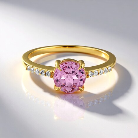 Anello in argento con Kunzite