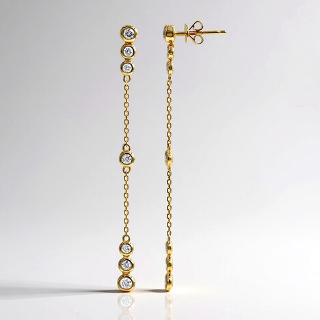 Orecchini in oro con Diamante SI2 (H) (CIRARI)