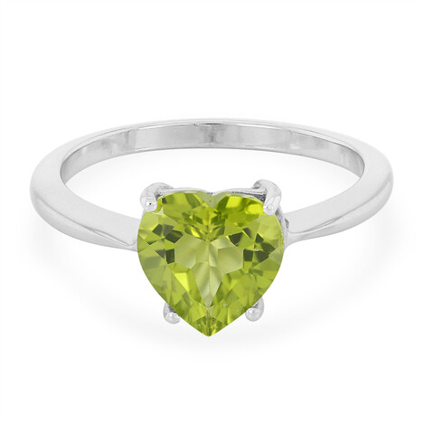 Manchurian Peridot Silver Ring