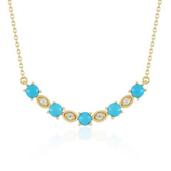 Sleeping Beauty-Türkis-Silbercollier (Faszination Türkis)
