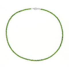 Collar en plata con Diópsido de Rusia
