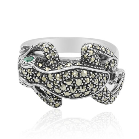 Anello in argento con Smeraldo
