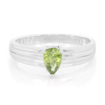 Zilveren herenring met een mozambiqe saffier