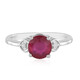 Bague en argent et Rubis de Madagascar