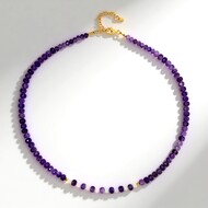 Zambian Amethyst Silver Necklace