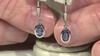 Pendientes en plata con Cianita de Nepal