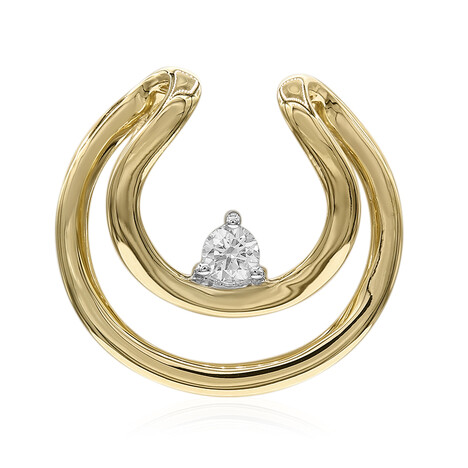 9K SI1 (G) Diamond Gold Pendant (Annette)