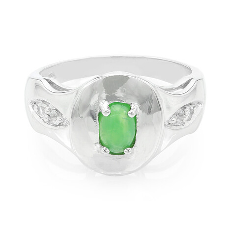 Kaiserlicher Chrysopras-Silberring