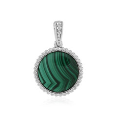 Colgante en plata con Malaquita (Adela Silber)