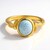 Anello in argento con Larimar