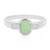 Bague en argent et Chrysoprase impériale