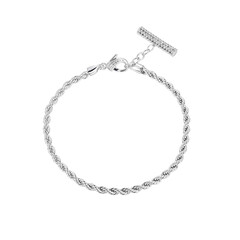 Messing armband met witte topaasstenen (Juwelo Style)