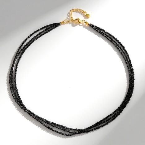 Collier en argent et Diamant noir