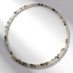 Collana rigida in acciaio con Zircone
