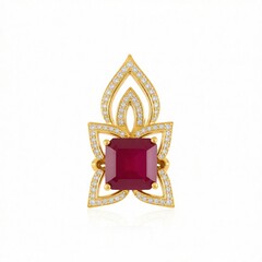 Ciondolo in argento con Rubino del Madagascar (de Melo Essence)