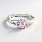 Bague en argent et Kunzite