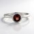 Anello in argento con Granato Mozambico