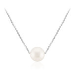 Collar en plata con Perla blanca Freshwater
