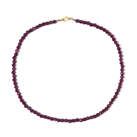 Mozambique Ruby Silver Necklace