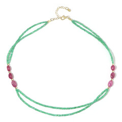 Collana in argento con Rubino del Madagascar (Riya)